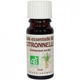 HUILE ESS. BIO 10 ML CITRONNELLE JAVA